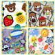 FASTSO (FASTSO) Children's Clothes Patch Patch Cute Clothes Self-adhesive Small Embroidery Applied Patch Pants Ripped Patch Cartoon BT723-B Girl Series 6 [Self-adhesive]