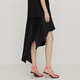 Jiangnan Buyi (JNBY) summer skirt for women with pleated fashionable irregular loose fishtail skirt 5M3D12170 001/平台 XS