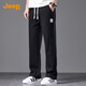 Jeep (JEEP) 2025 autumn and winter new men's casual pants men's loose straight sports wide-leg sweatpants men's trendy brand long pants men's pants