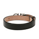 Ferragamo femenino negro de vajilla de vaca de váreos de hebilla de hebilla de banda de 2.5 cm cinturón 23b727 717550 Caja de regalo 85