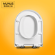 Munus Haushalts Toilettenabdeckung Langsamer Sitztoilettenabdeckungsplatte an Toilettenring AB1271 AB1276 AB1283 Harnstoff Formaldehydharzgürtel Verlangsamung