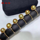 Haoying 2023 Nanyang Gold Pearl Ring 925 Silver Plated 18K Gold Perfect Round Flawless Pearl Ring Pearl Ring Bead Diameter 12mm