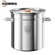 Tuojin Germany imported quality 316 round barrel stainless steel barrel with lid commercial soup barrel boiling water barrel brine barrel stew pot large capacity 316 extra thick diameter 30 height 30 rivets
