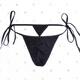 
Sexy men's underwear straps soft ice silk thong transparent U revealing hips low waist sex T-trousers fat and thin wearable sex underwear blue straps (not limited to waist)