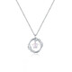EothPT950 Platinum Möbius Ring Necklace Women's Clavicle Chain Platinum Pendant Valentine's Day Birthday Gift for Girlfriend PT950 Platinum Necklace + Certificate