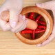 Household garlic press wooden garlic masher manual garlic press garlic mortar household wooden garlic mash jar Chinese medicine mash wooden garlic mortar