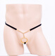 
Zou Runan underwear thong men's gay gay perverted low waist open stair concave and convex large bag transparent and sexy open red uniform size