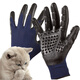 Hanhan Paradise pet dog bath brush bath glove artifact medium and large dog bath to remove floating hair comb massage gloves black