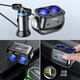 Chargeur de voiture Oshuer, allume-cigare, un à deux, double charge rapide USB 12V / 24V Universal QC3.0 Charge rapide élevée, protocole complet avec noir câblé (charge rapide 6.5a)
