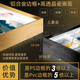 画中画鸿运当头树木装饰画客厅沙发背景东墙挂画枫叶黄金大道自然风景画 鸿运当头-紫气东来L3294 240x100厘米【金色框】