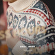 Maden Workwear American Retro Fair Island Jacquard Pullover Herren Fall Dicke und warme Rollkragenpullover Strickpullover Pullover Top grau Blau M.