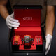 Bugatti (bonest gatti) regarder les hommes allemand entièrement automatique creux mécanique montre mécanique lumineuse vitière vide de baril pour hommes cadeaux pour le petit ami 9901 bugatti phantom speed flame rouge
