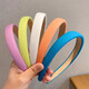 Jiuweiya candy-colored hair hoop Internet celebrity new solid color hair press headband women's face wash hairpin versatile out-and-out hair binding jewelry FG23# royal blue