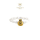 Chow Tai Fook Monologue Monologue, Gold Bag de oro de oro con anillo de perla MR1047 Regalo de cumpleaños No. 15 (recomendado para usar en los anillos 14-16)
