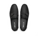 Belle pedals genuine leather bean bean loafers men's spring and summer breathable comfortable casual leather shoes driving shoes A1106BM3 black 40 (250mm)