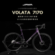 JAVA佳沃公路自行车油压碟刹电子变速碳纤维弯把竞速赛车VOLATA R7170 紫色 【500 M】建议身高：172-177CM 【禧玛诺R7170电变铝轮】
