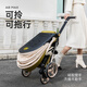 普洛可（PLAYKIDS）遛娃神器可坐可躺便携婴儿推车避震0-3岁溜娃车 A8MAX天使之翼