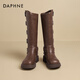 
Daphne Maillard boots for women knight boots western cowboy boots for women spring and autumn 2024 new brown short boots for women Martin boots for women