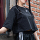 
Adidas official women's short-sleeved 25 summer new sportswear running body clothes cotton breathable casual round neck T-shirt IT9887/black/short/pure cotton skin-friendly M [165 recommended weight 110-120Jin [Jin equals 0.5 kg]]