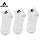 阿迪达斯（adidas）男女袜子舒适篮球训练跑步足球透气运动袜休闲短袜黑白袜子 DZ9435|XL【46-48码】|三双