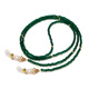 Cadena de gafas chuanjiutianas Cadena de mujeres hechas a mano Gafas de sol en la cadena del cuello Gafas Gases de cuello auriculares Cadena de cuerda anti-Lost Emerald