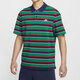 
Nike (NIKE) short-sleeved men's summer new sportswear lapel POLO shirt knitted breathable sports T-shirt FN3897-010 FN3897-410/blue and green stripes M