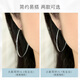 Zhongxin Jewelry platinum large hoop earrings for women pt950 platinum earrings platinum earrings new ins European and American style earrings 7.48g