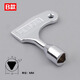 Park Cai unlocking key tool universal elevator train triangle key suitable for Stone Shopping Mall elevator hall door accessories wordless key