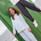 Aimer kids爱慕儿童乐活夏日中性拉链连帽长袖上衣AK381E691 绿AK281E691 110