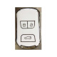 Suitable for Chery Key Case 20 Tiggo 8 Tiggo 719 Tiggo 5x Key Case Automobile Remote Control Key Shell C Car Supplies Chery C Smart Three-Key Milk White Single Set