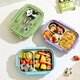 Maixuan isoliertes Lunchkinokintenarbeiter 316 Edelstahl getrennte Lunchbox Mikrowellenheizung Bento Box mit Trennungsdämmschachtel 3 Gittergrün 1050 ml [kostenloser Löffel und Stäbchen]