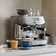 【8成新】铂富（Breville）BES878 半自动意式咖啡机 家用咖啡粉制作 多功能咖啡机 流光银 Brushed Stainless Steel