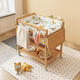 Chuangjingyi wählt Windelstisch Babypflege Tisch Massivholz Bebus Windel Tabelle Babypflege Tabelle Abnehmbares Massage-Touch-Tisch Bienenholz-Diaper-Tabelle (einschließlich Pflegepolster/Aufbewahrungsbox Rahmenstruktur_Osther_Assembly
