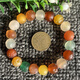 Pangdonglai Quality Alaxan Agate 29# Bracelet Gobi Raw Stone Hand-Splitting Colorful Beads Exquisite Stone Bracelet Hand 1105 16cm