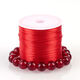 Beautifully made flat crystal elastic cord bracelet rubber band cord elastic cord beeswax garnet beads cord white 0.8mm about 60 meters 1 roll