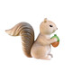Haojixiang four styles micro landscape bonsai small ornaments simulated little squirrel animal pattern mini landscaping succulent decorations little squirrel yellow set 4 + traceless double-sided glue