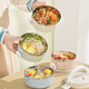 Guangyi 304 stainless steel four-layer insulation lunch box multi-layer combination macaron bento box + insulation bag GY8809
