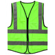 Construction site cycling sanitation traffic protective clothing printed with logo fluorescent yellow safety reflective vest customized fruit green XL