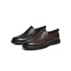 Red Dragonfly Linksmonat Lederschuhe 25 Frühlingsweiche Schuhe Business Casual Schuhe Cowhide Herrenschuhe WTA15051 Black 43
