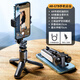 
Mobile phone stabilizer rotating gimbal handheld selfie stick shooting vlog photo stand live video recording Xiaomi follow-up artifact GK9 [AR intelligent anti-shake] One-click horizontal and vertical screen telescopic pole tripod-fill light [black