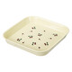 Frost Mountain bone spitting dish household fruit snack plate small fresh cherry table top garbage storage tray spitting bone dish dishwasher microwave ok beige - 4 pieces