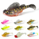 Fengyin recommends Luya bait package lead fish fake bait T tail t tail Luya soft bait bionic bait bionic simulation jumping fish 1#14g/7.5cm