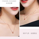 Mussel small waist necklace 18k gold 18k yellow l gold Au750 rose gold pendant clavicle chain set chain holiday gift 18 18k yellow l gold small waist necklace