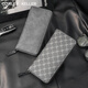Cowley Keller Wallet Herren Langer Reißverschluss Brieftasche Münzbrieftasche große Kapazität Multi-Card-Kupplungsbeutel Mobiltelefonkartentasche CK Gray (verbesserte Version) 20*2*10 cm