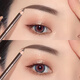 Kazilan Eyebrow Pencil is easy to waterproof and sweat-proof, long-lasting color, not easy to fade and not easy to smudge, natural female knife-cut style for beginners, long-lasting 01 chestnut brown, light hair color