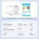 Midea Midea Freezer 220L Home Commercial Stocking Double Box Dual Temperature Freezer Butterfly Door Refrigerator Freezer Horizontal BCD-220VM(E) 220L About one kilowatt hour per day