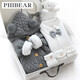 Phibear baby gift box supplies newborn boy clothes meeting gift box spring and summer thick full moon one-year-old gift collection autumn and winter little gentleman D type-gift box 59cm (0-3 months baby) newborn