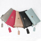 Kangaroo (KANGAROO) top layer cowhide clutch women's bag 2024 new coupon wallet long fashion versatile soft leather real cowhide small elephant gray