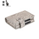 Caja de tarjetas de doble tarjeta de canguroo Billet de billetera Anti-demagnetización RFID Bag Card Creative Business Card Billet Billet Bold de billetera [520 Crazy Horse Negro