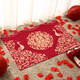 YONCHAG wedding floor mat home entry festive door mat bedroom wedding room door decorative foot mat red happy word foot mat Double Happiness H09 60*90 cm